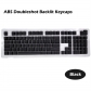 104+4 Backlit ABS Doubleshot Keycaps OEM Profile DIY Colorway for Mechanical Gaming Keyboard ANSI / ISO Layout